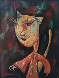 "Grippe-sou", huile sur toile 1967-1969