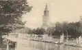 La cathédrale et le fleuve Aura vers 1900.
