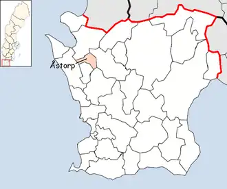 Localisation de Åstorp