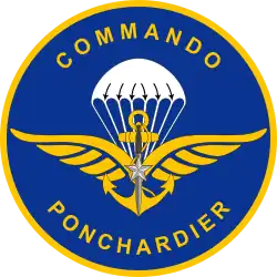 Écusson Commando Marine Ponchardier.