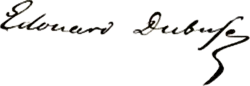 signature d'Édouard Dubufe