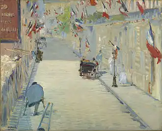 Édouard Manet, La Rue Mosnier aux drapeaux ou Le 30 juin 1878, rue de Berne