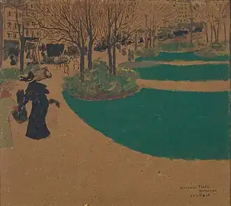 Square des Batignolles par Édouard Vuillard (1898).