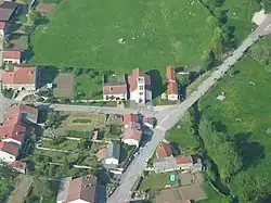 Vue aérienne de l'église