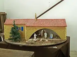 Crèche dans une église du plateau d'Albion.