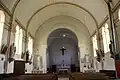 Une vue de l'intérieur de l'église.