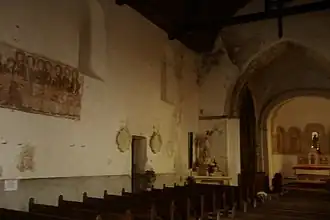 Les peintures murales du XIVe&nbsp;siècle.