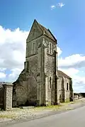 Vue sud-ouest de l’église.
