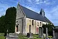 L'église vue depuis le sud-ouest.