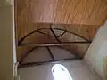 Charpente au-dessus de la 1re&nbsp;travée.