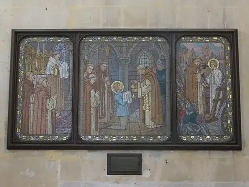 Triptyque en mosaïque sur Jeanne d'Arc.