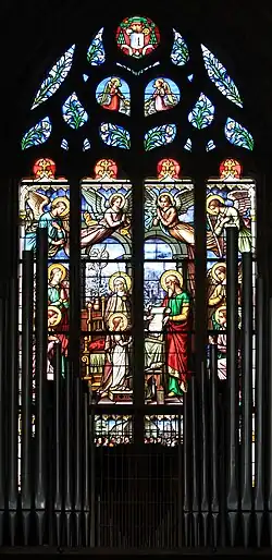 Vitrail : L'éducation de Marie