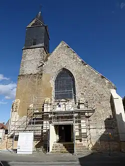 Église Saint-André en restauration, 2016.