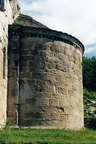 L'abside vue de côté.