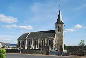 L’église Saint-Martin. (Giéville).