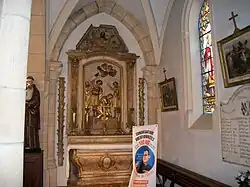Retable avec bas-relief du martyre de saint Pancrace