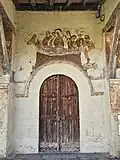 Porte de l'église de la Nativité-de-Saint-Jean-Baptiste, Moissat-Haut