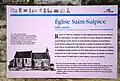 Panneau d’information de l’église Saint-Sulpice.