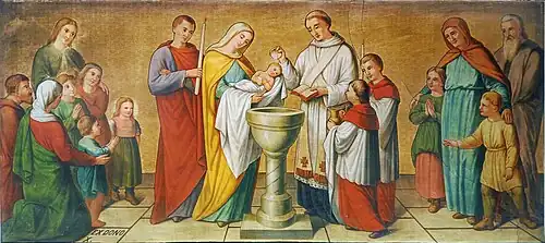 1. Le baptême d'un enfant