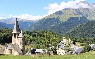 Lançonéglise Sainte-Eulalie(42°&nbsp;53′&nbsp;05″&nbsp;N, 0°&nbsp;22′&nbsp;03″&nbsp;E)