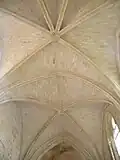 Voûtes du chœur, vue vers l'ouest.