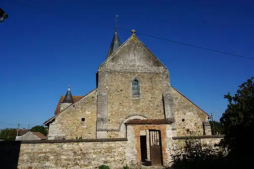 Façade ouest de l'église.