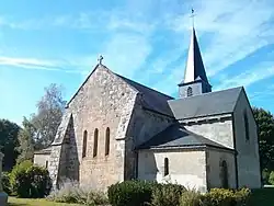 Arrière de l'église de la commune