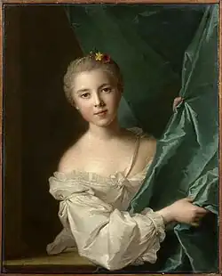Portrait d'Éléonore Louise Le Gendre de Berville (1740-1761), marquise du Hallay-Coëtquen (1751).