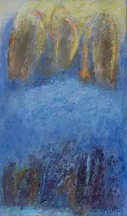 Rythme, acrylique sur toile, 55x33cm, 2011.