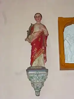 La statue de Saint-Flocel.