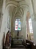 4e&nbsp;travée, vue vers l'est.