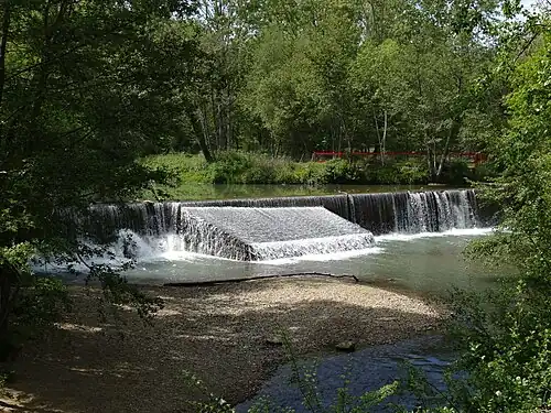 Le Gers à l'île d'Ager à Masseube.