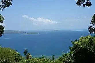 Vue de Chissioua Bandrélé depuis la pointe Saziley