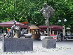 Mötet, sculpture de Willy Gordon.