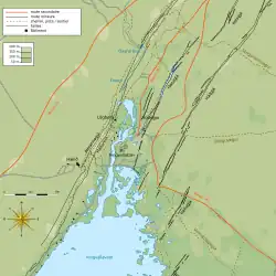 Carte détaillée du site.