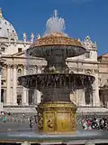 Vue de jour de la fontaine de Carlo Fontana