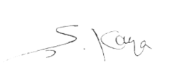signature de Şükrü Kaya