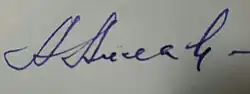 Signature de Aladdin Allahverdiyev