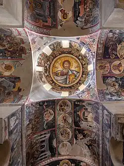 Fresques de la coupole du catholicon du Monastère de Kaisariani, XVIe&nbsp;siècle.