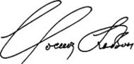 signature d'Yossif Kobzon