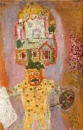 Autoportrait avec l'église (1930)