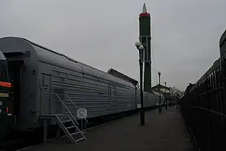 Missile ferroviaire de combat Molodets RT-23 (1987-1991).