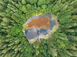 Ozirtze vue du dessus, réserve naturelle.