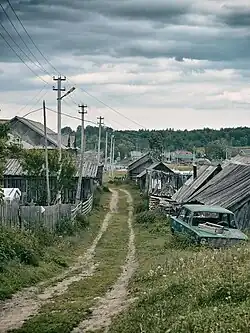 Une rue du hameau.