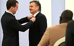 Description de l'image Дмитрий Медведев и Рене Фазель.jpeg.