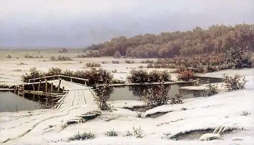 Neige précoce. Galerie Tretiakov (1883).