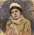 Femme du strelets à barbe noire.