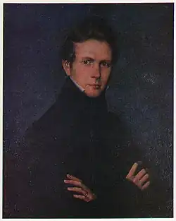 Autoportrait, par Ivan Kondratievitch Zaïtsev&nbsp;(ru) (1835)