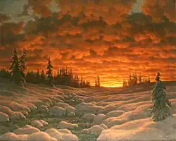 Ivan Choultsé : Coucher du soleil (1920)