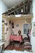 Reconstitution d'une isba de pêcheur de kolkhoze des années 1930